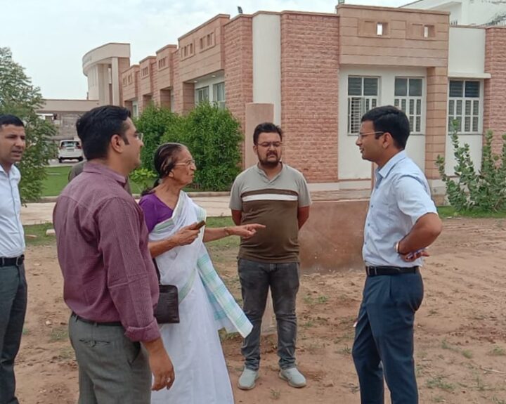 collector-inspected-the-proposed-site-for-the-college-in-chokha