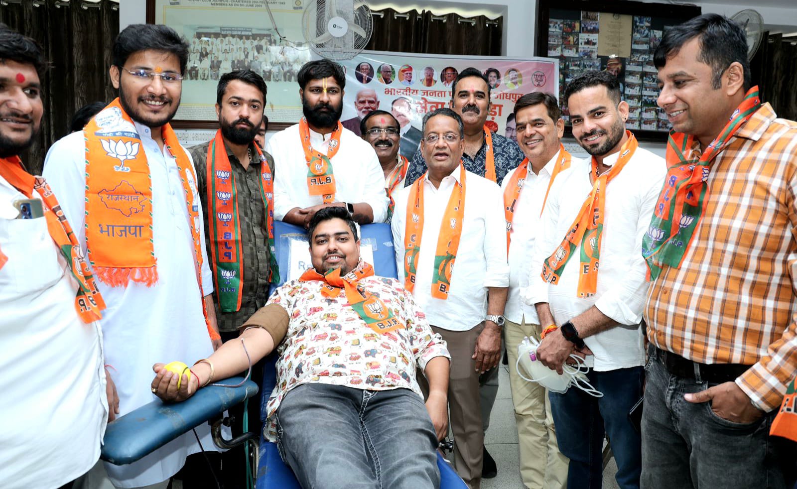 Blood donation under Seva Pakhwada organized on Modi's birthday