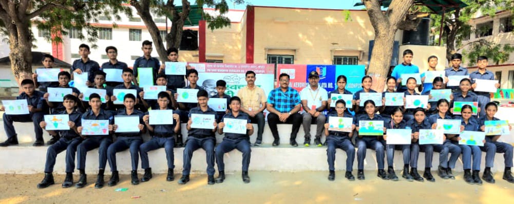 NCC cadets gave the message of cleanliness through paintings