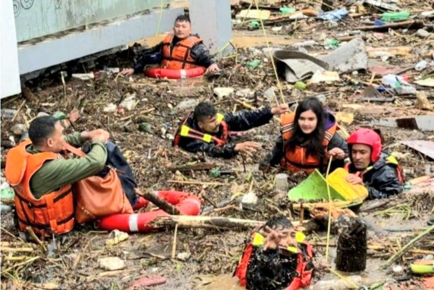 Flood devastation in Nepal, 204 dead