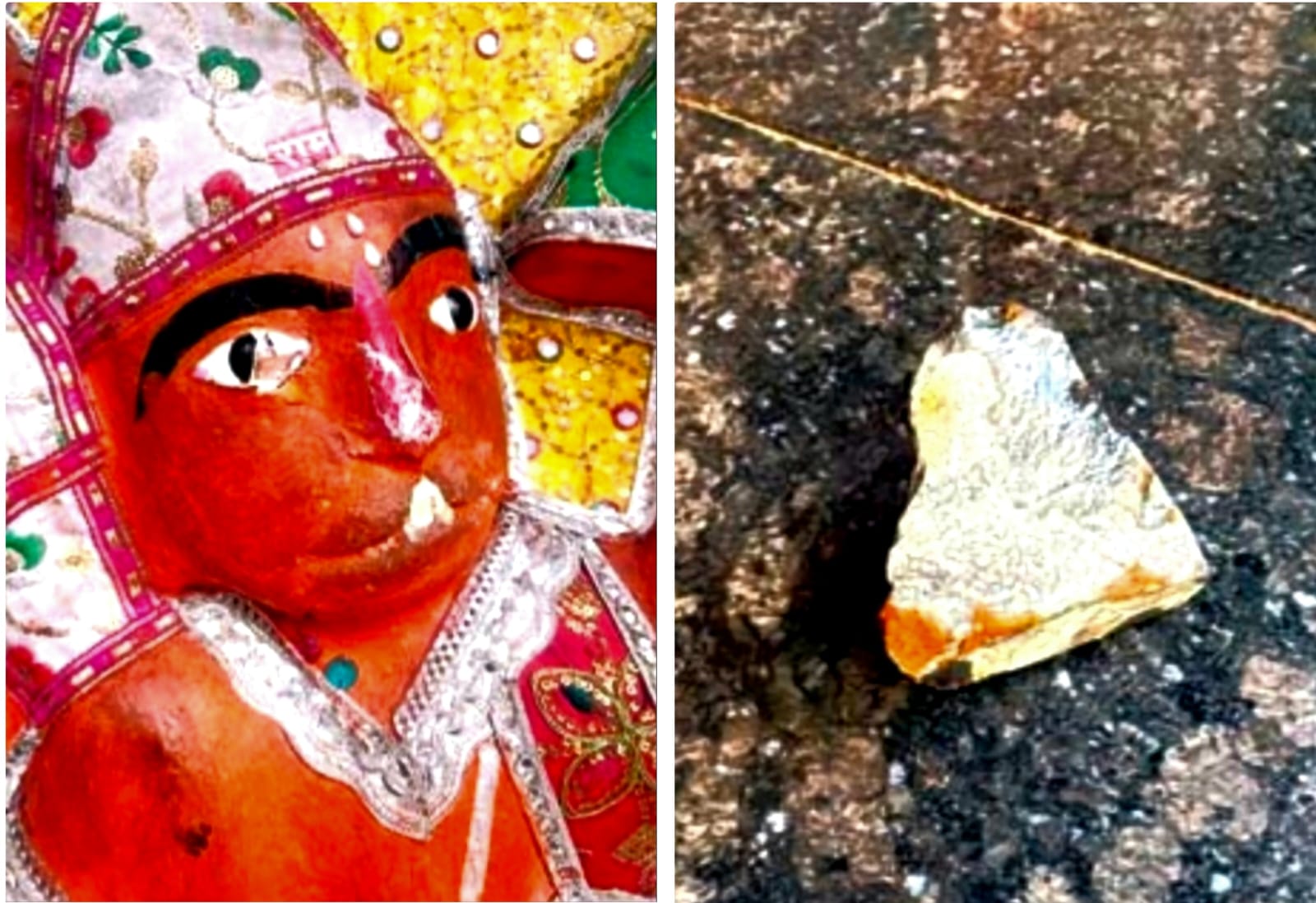 भीतरी शहर में बालाजी प्रतिमा को पहुंचाया नुकसान