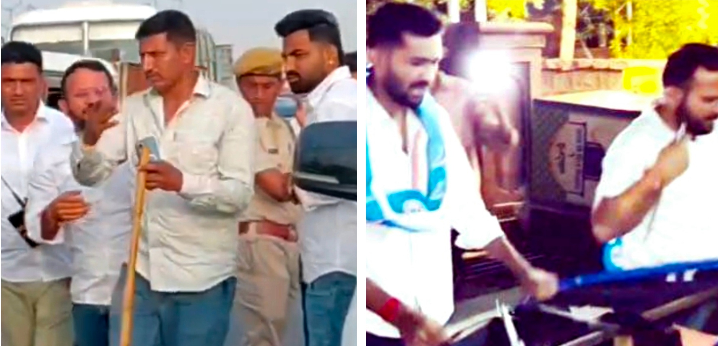 आधी रात को जेएनवीयू में एनएसयूआई का हंगामा