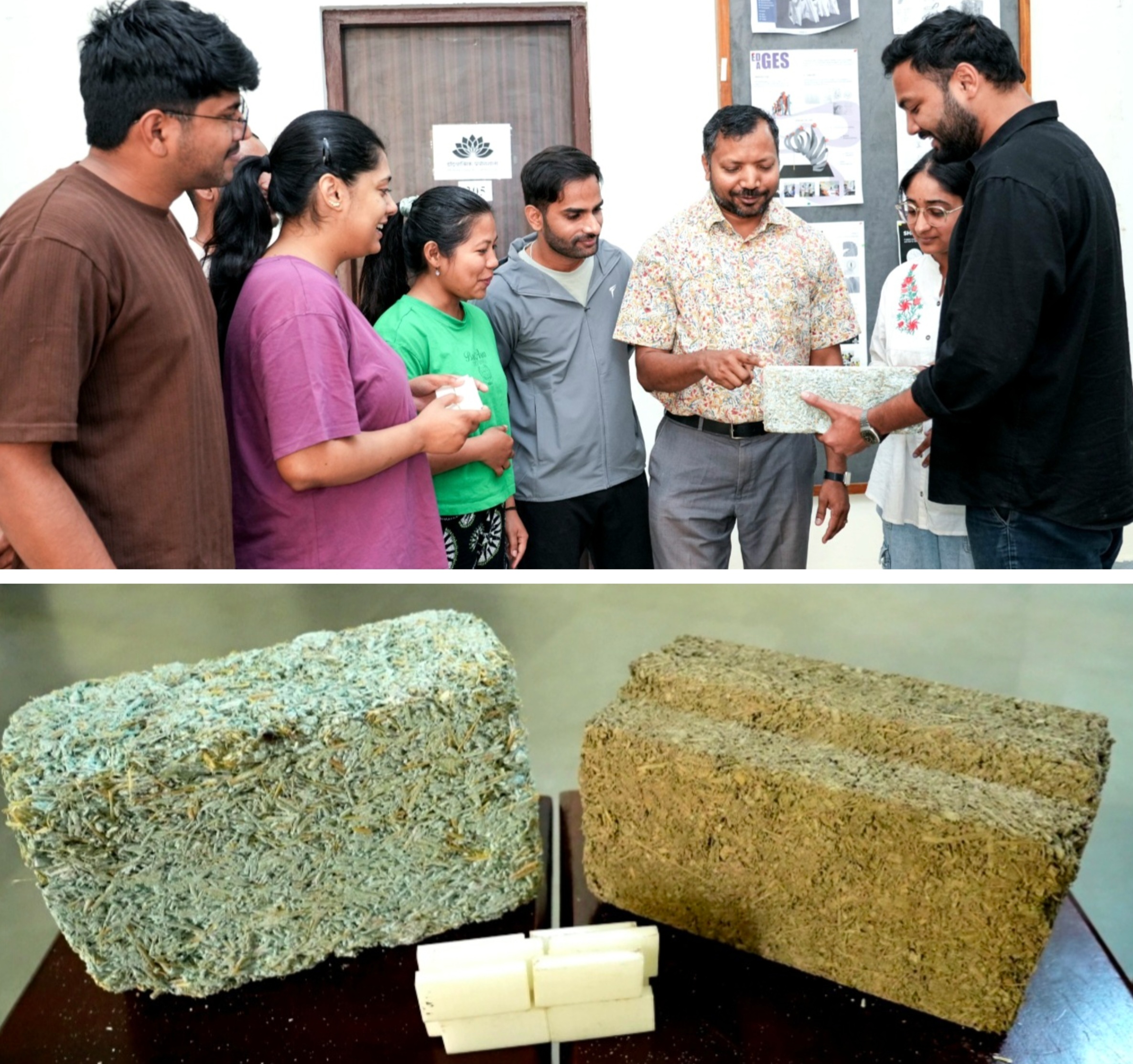 आईआईटी ने विकसित किए भविष्य के बायो-ब्रिक्स और एग्रो-प्लास्टिक ब्लॉक्स