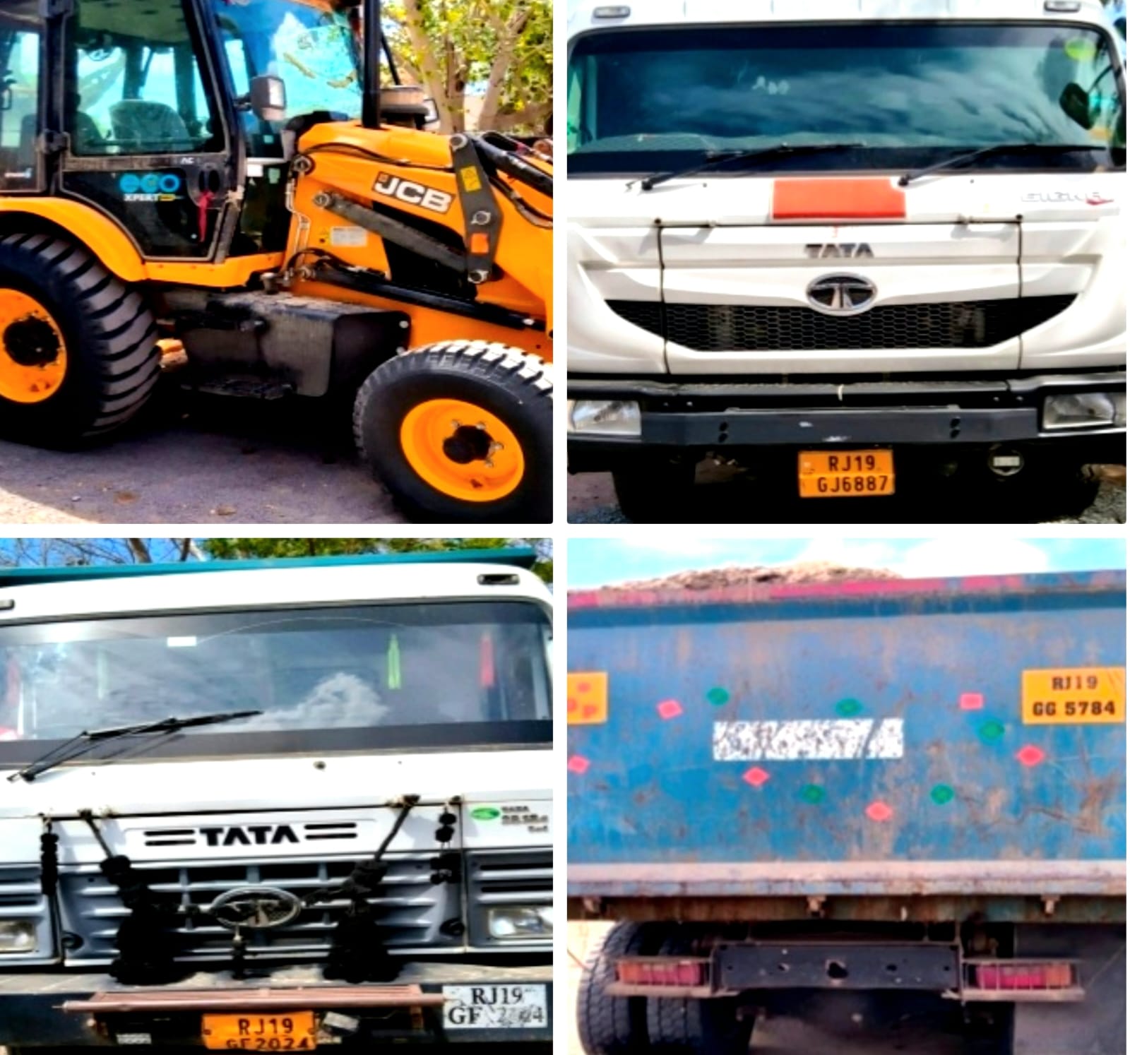 अवैध बजरी खनन: पांच आरोपी गिरफ्तार दो डंपर और एक जेसीबी जब्त