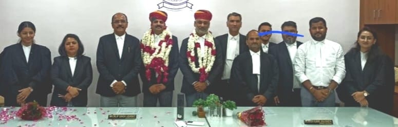 एडवोकेट शीतल कुम्भट व मुक्तेश माहेश्वरी का किया स्वागत