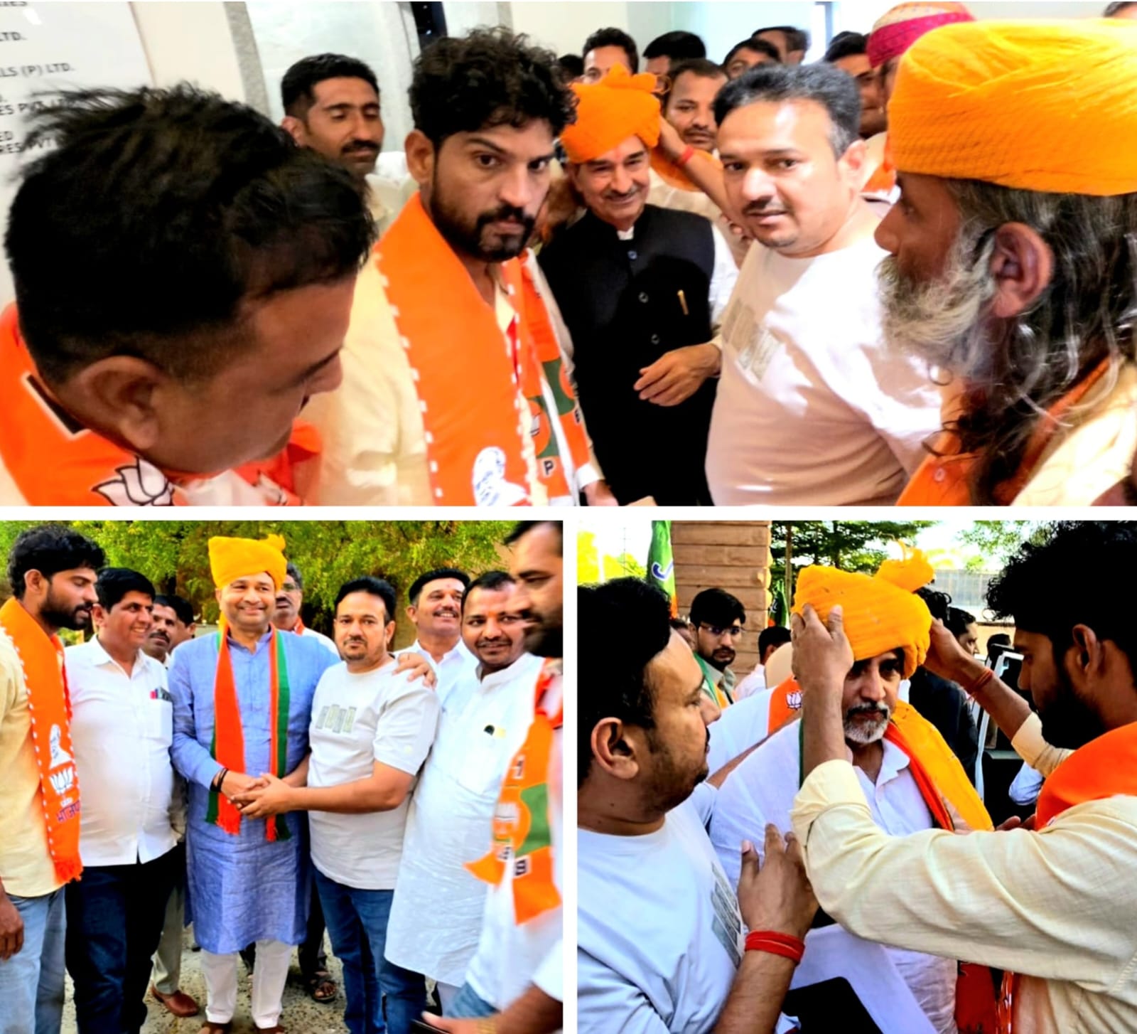 भाजपा प्रदेश अध्यक्ष और अन्य नेताओं का किया अभिनंदन