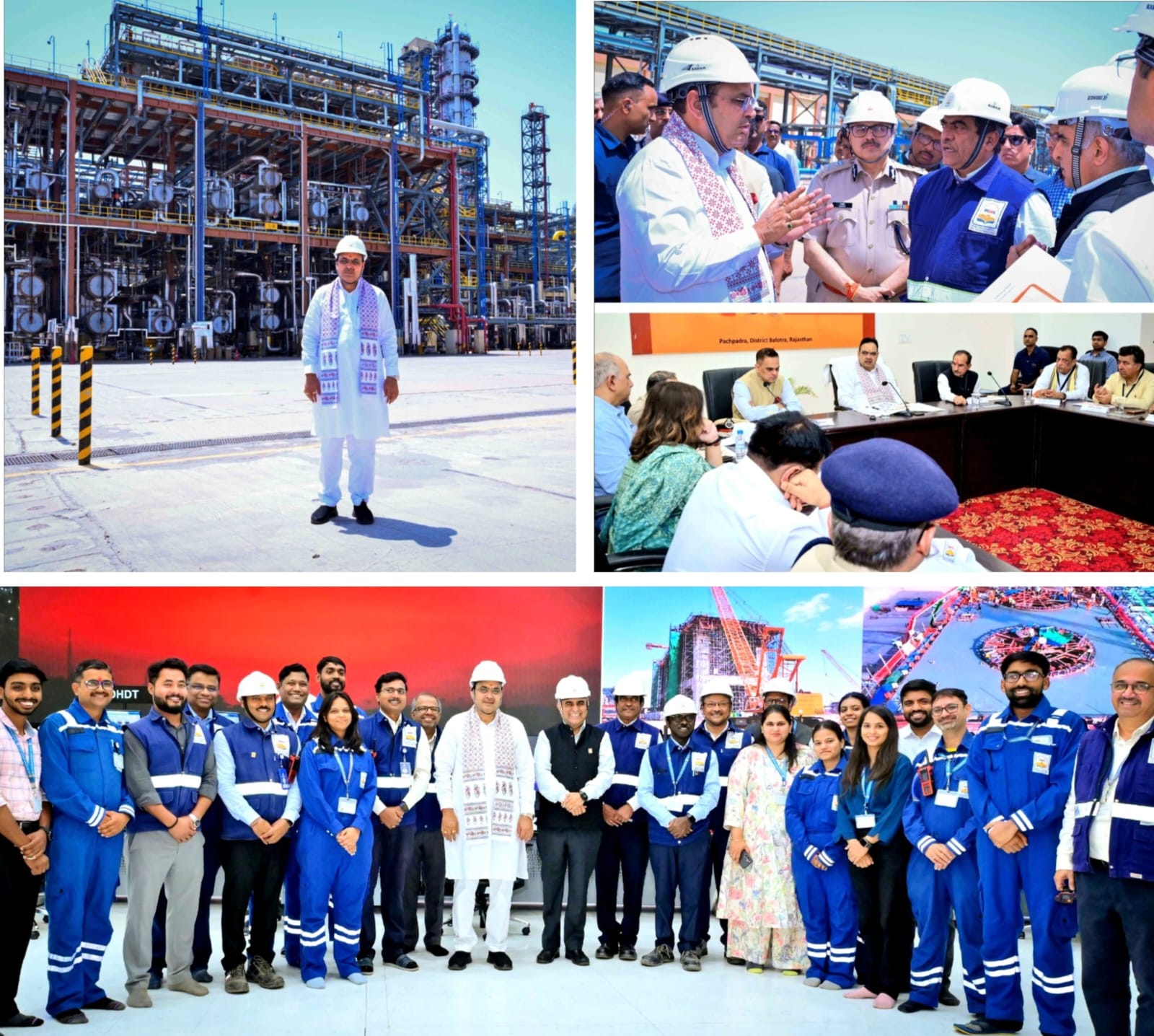 The country's first Great Refinery cum Petrochemical Complex will be launched by the Prime Minister and Chief Minister Bhajan Lal.