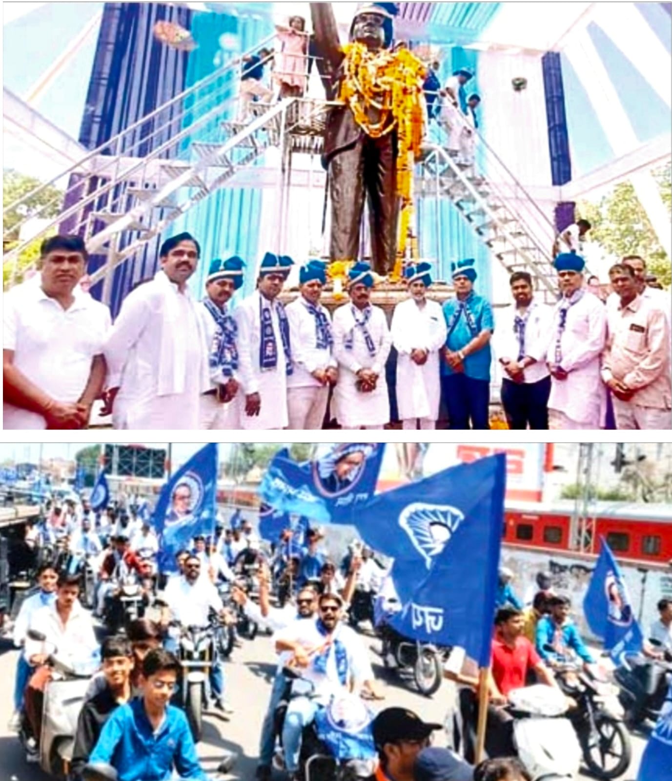 शहर में धूमधाम से मनाई अंबेडकर जयंती