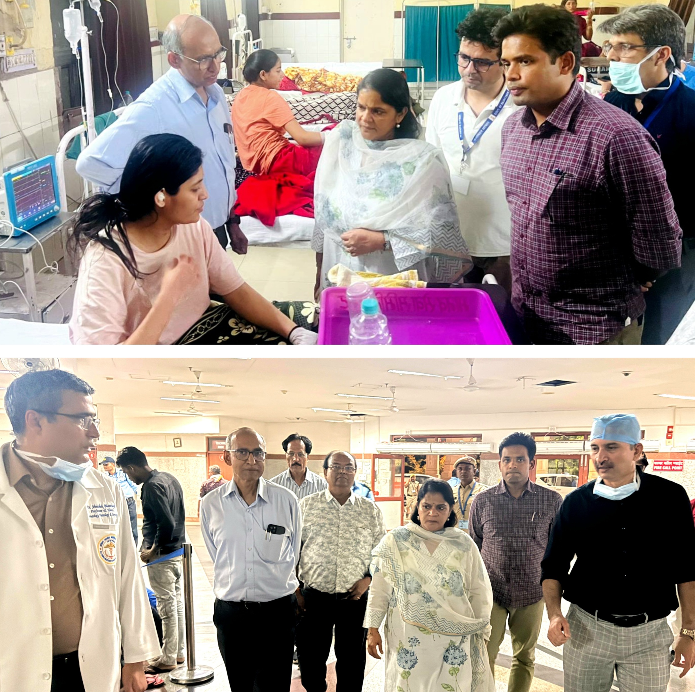 प्रमुख शासन सचिव ने एम्स एवं पावटा अस्पताल का किया निरीक्षण
