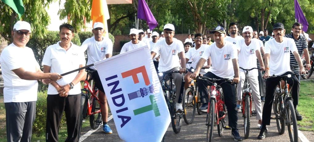 डिफेंस लेबोरेटरी जोधपुर में फिट इंडिया साइकिल ड्राइव