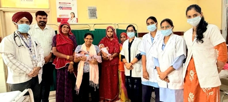 पावटा अस्पताल से दोनों प्रसूता डिस्चार्ज