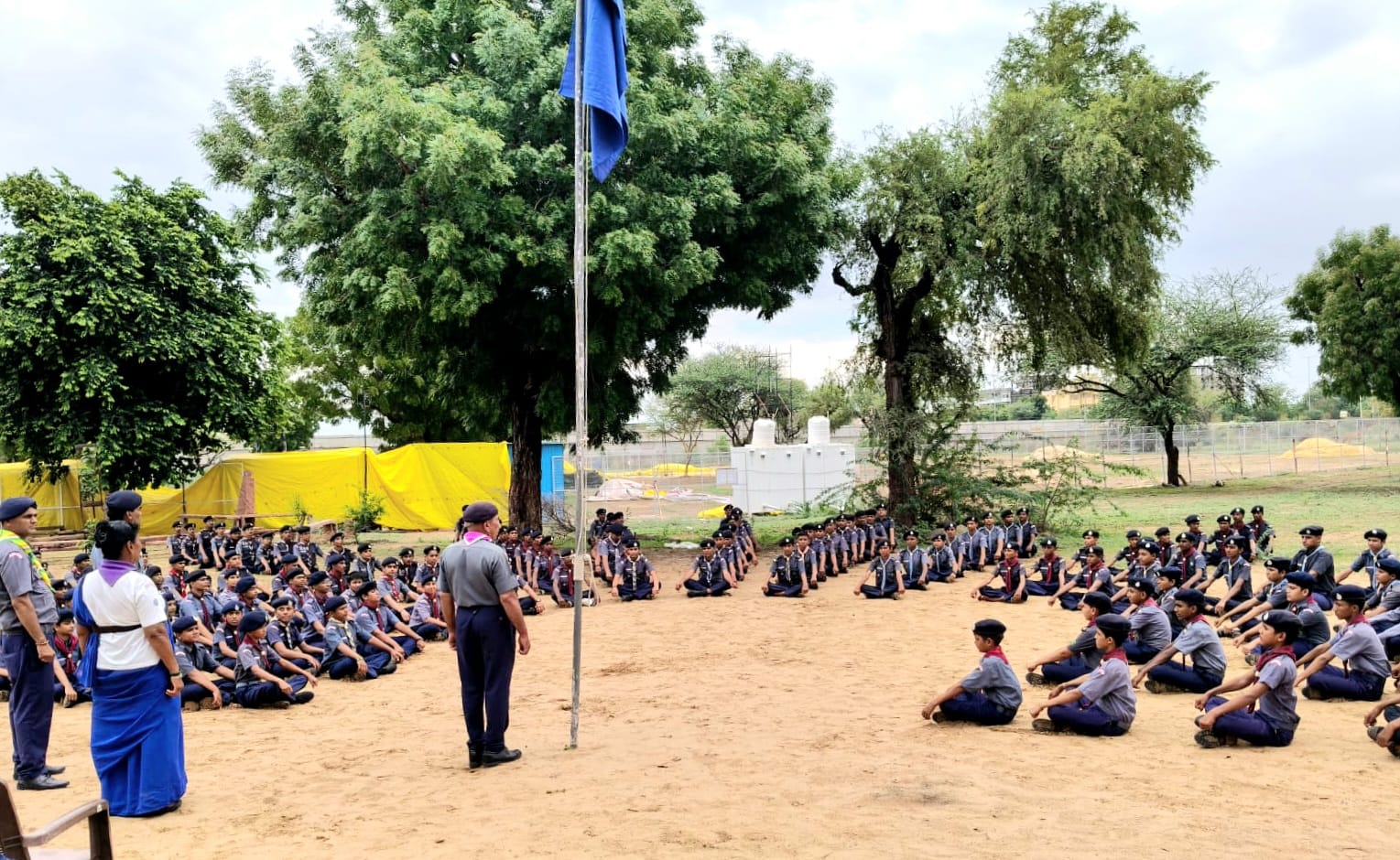 Inauguration of the five-day district-level Scout State Award training camp.