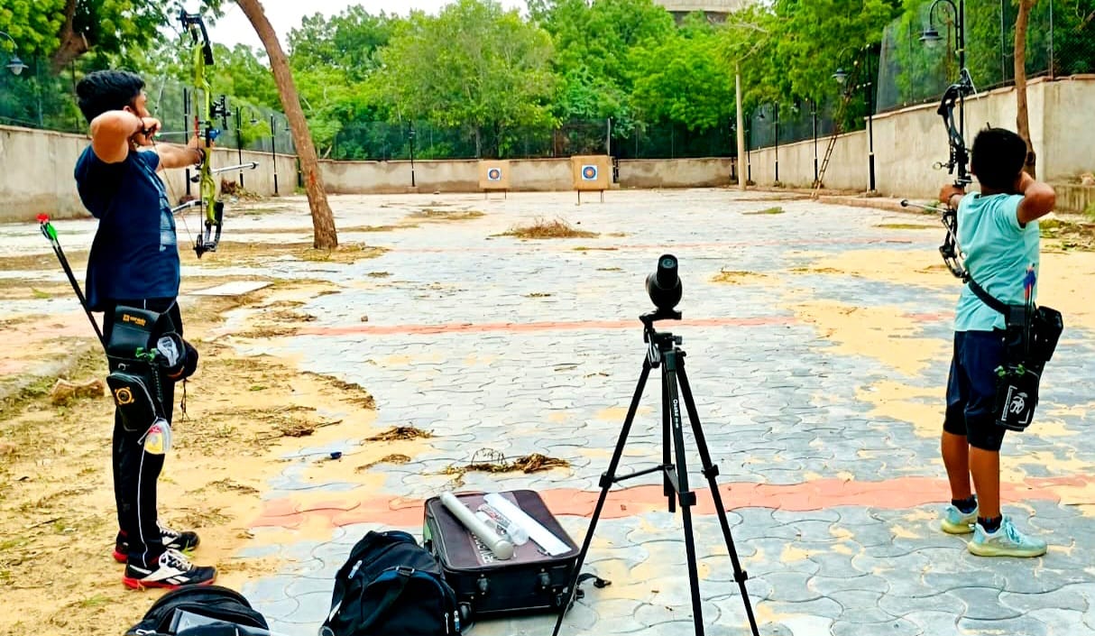 Archery range facility inaugurated at Shala Krida Sangam.
