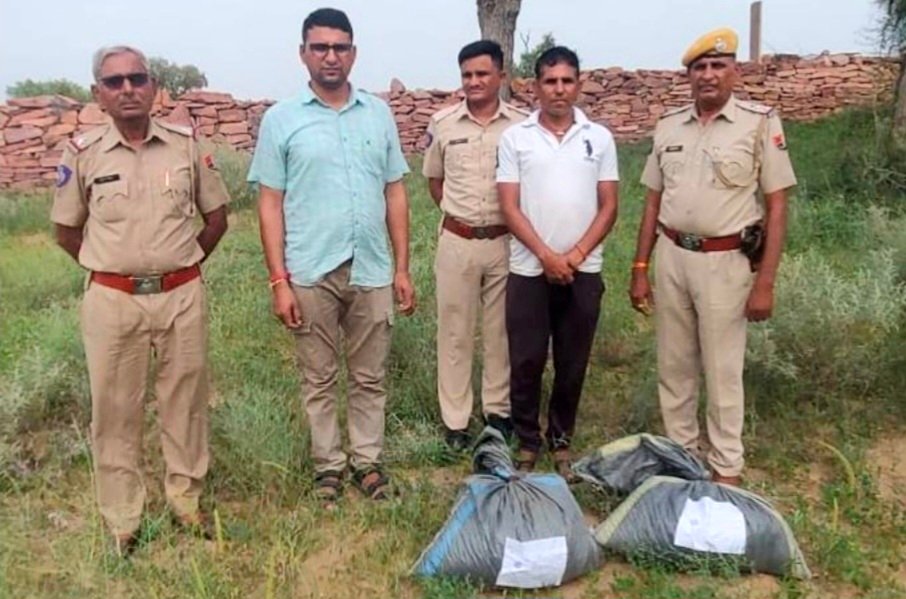 तीस किलो से ज्यादा डोडा पोस्त बरामद