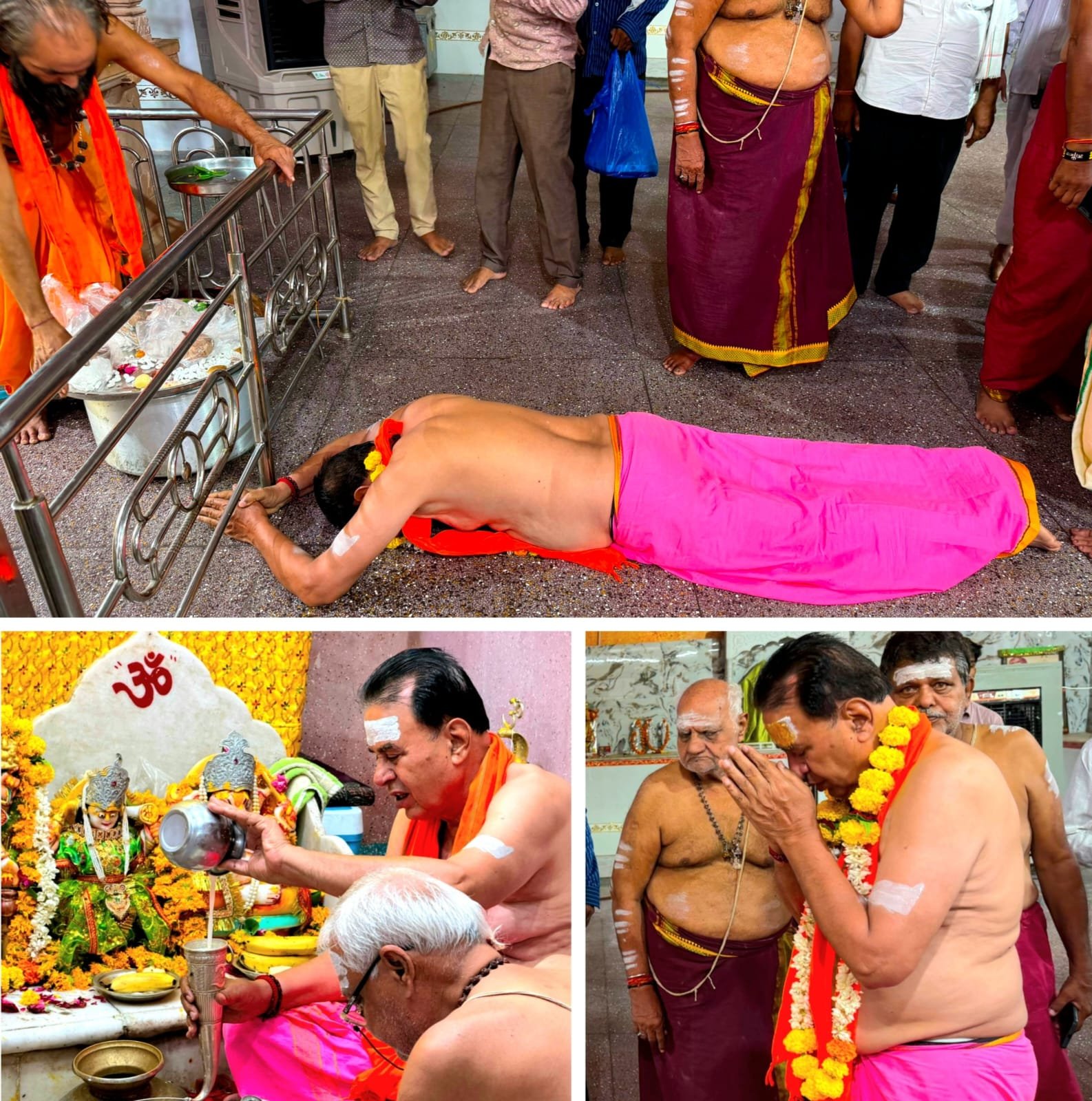 संसदीय कार्य मंत्री ने मण्डलेश्वर महादेव का किया दुग्धाभिषेक