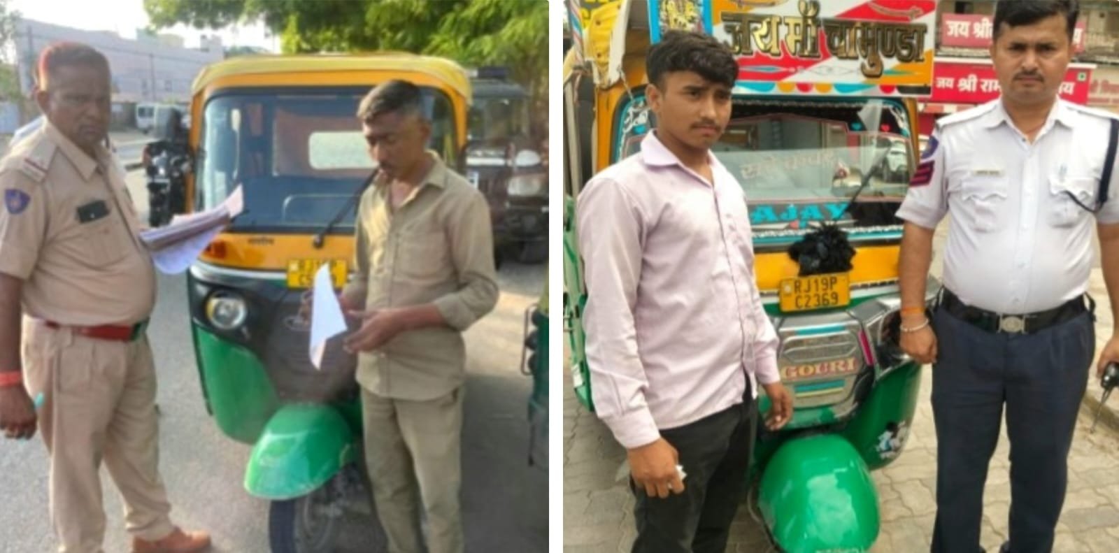 135 ऑटो चालकों पर कार्रवाई कर 55 वाहन सीज