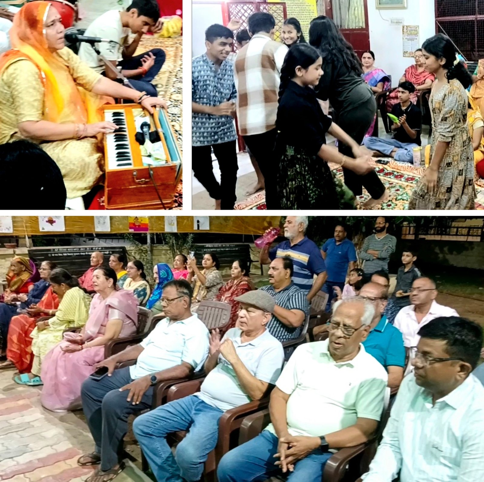 चित्र प्रदर्शनी देखने उमड़े लोग,मीरा झाला ने बहाई भजनों की सरिता