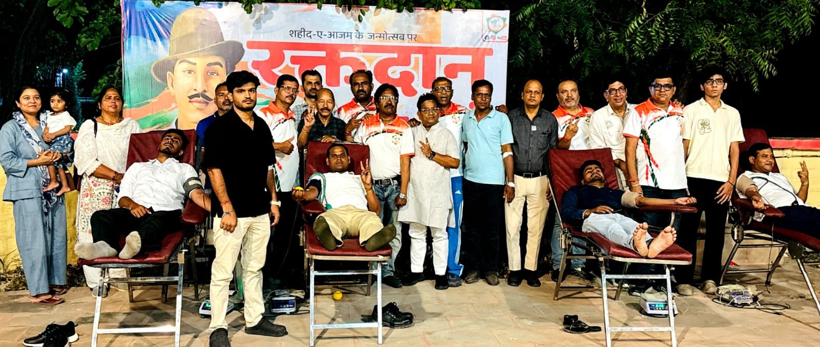 शहीद-ए-आजम भगत सिंह के 119वीं जयंती पर 75 यूनिट रक्तदान