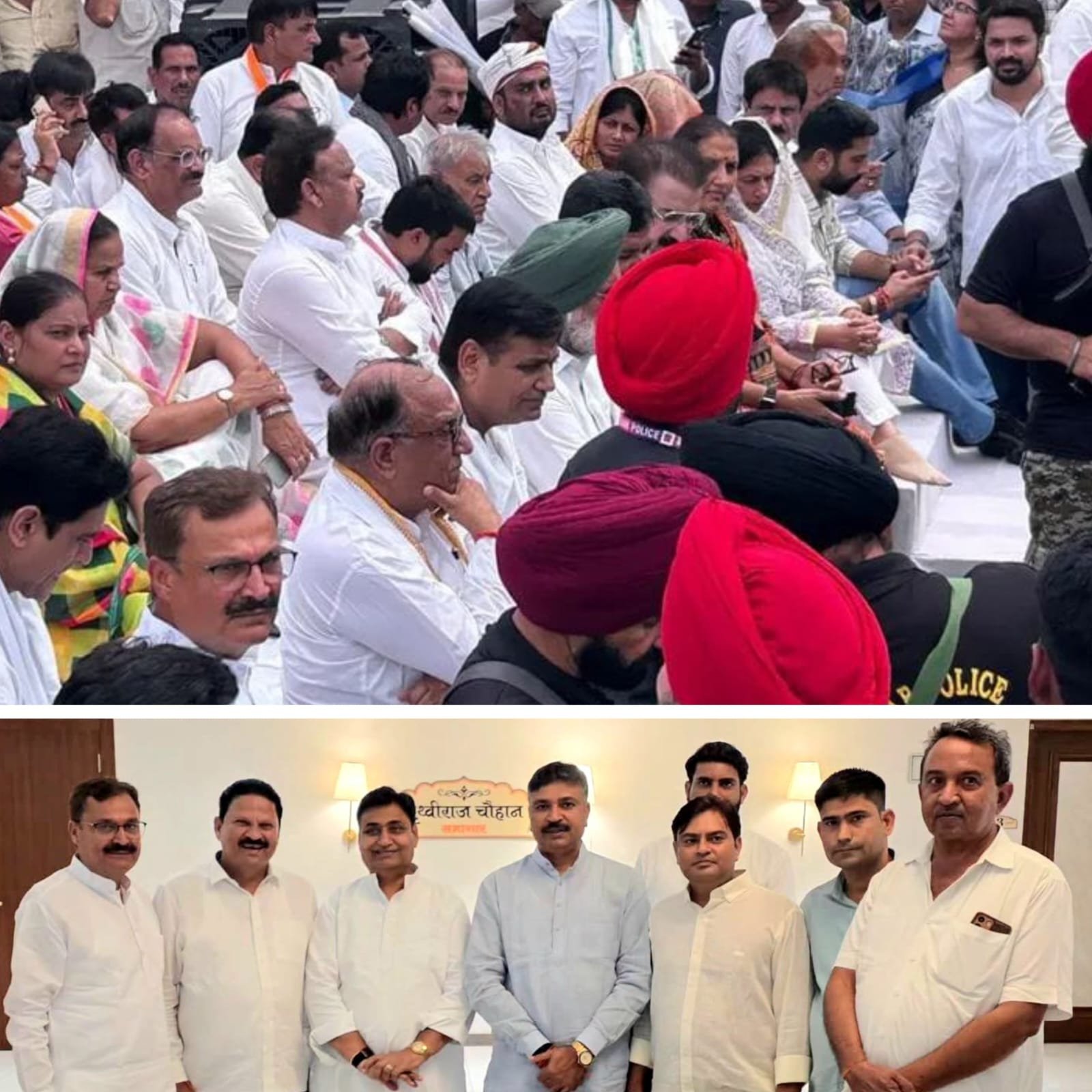 वोट चोरी और चुनाव आयोग के खिलाफ प्रदर्शन में शामिल हुए करणसिंह उचियारड़ा