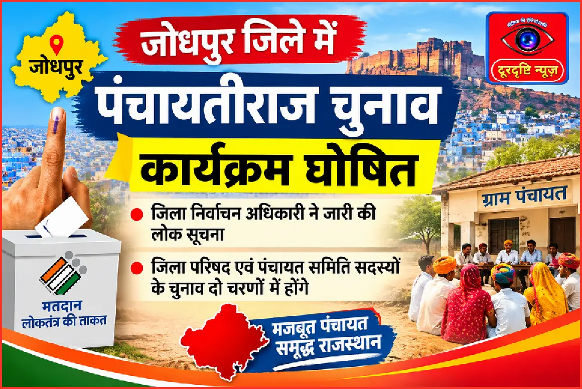 जोधपुर जिले में पंचायतीराज चुनाव कार्यक्रम घोषित