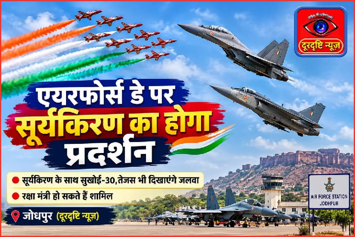 एयरफोर्स डे पर सूर्यकिरण का होगा प्रदर्शन