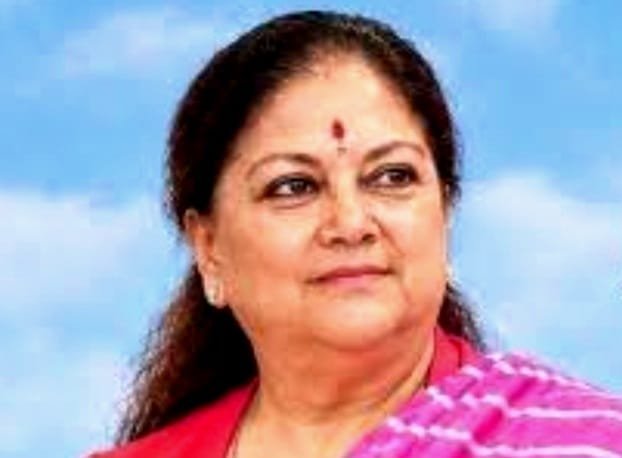पूर्व मुख्यमंत्री वसुंधरा राजे का जोधपुर पहुंचने पर स्वागत