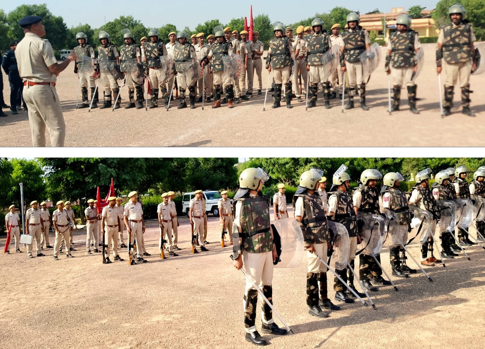 पुलिसकर्मियों को दिया भीड़ और दंगा नियंत्रण का प्रशिक्षण