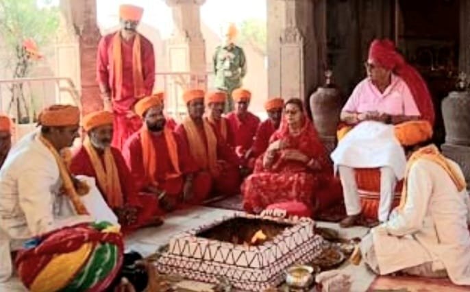 नवमी व दशमी साथ- साथ मनाई शारदीय नवरात्रा संपन्न