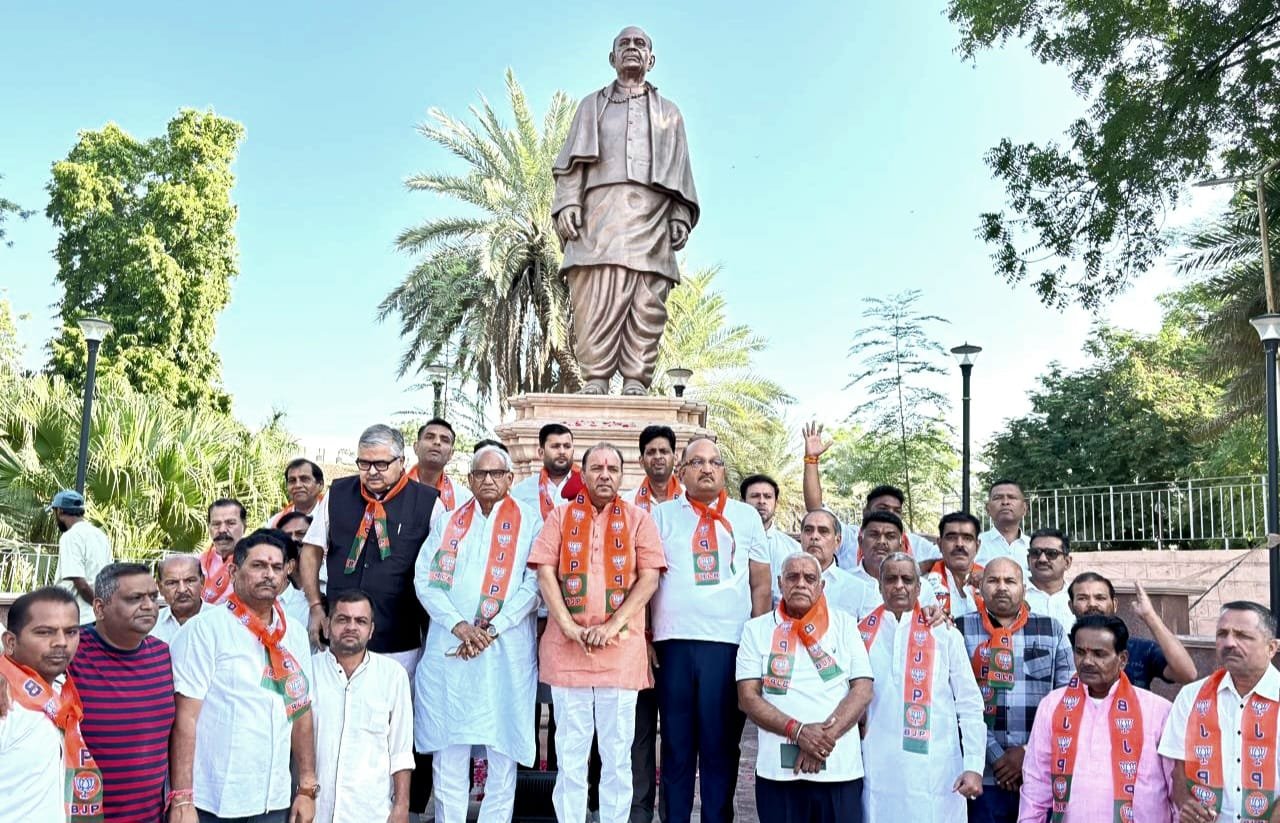 राष्ट्रीय एकता दिवस पर भाजपा ने किया सरदार पटेल को नमन